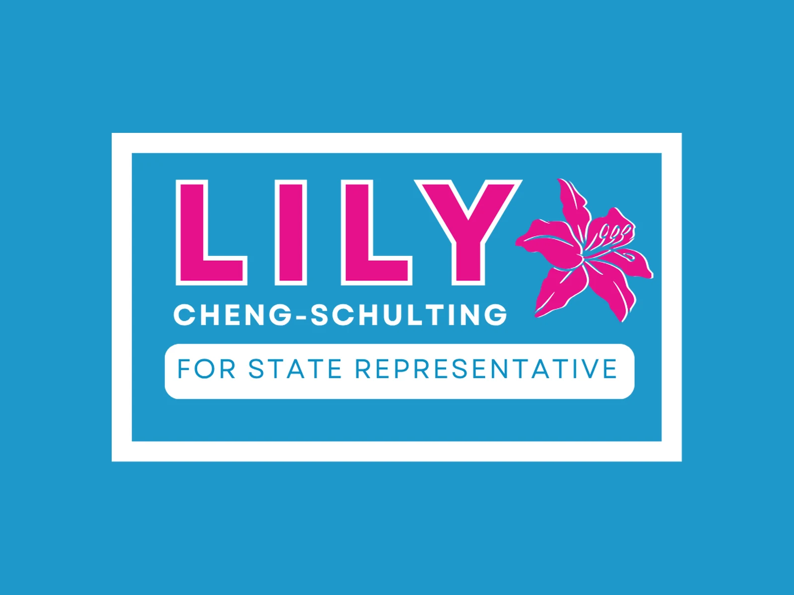 Lily Cheng-Schulting for State Representative campaign logo